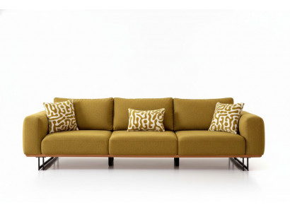Włoska Sofa Kanapa Podkładka 4 miejsce do siedzenia Meble 270cm Kanapy Tekstylne Nowe
