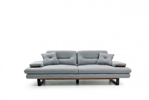 Nowoczesne Meble sofa do salonu 3 miejsce do siedzenia szara xxl duża Designerska Meble 238cm
