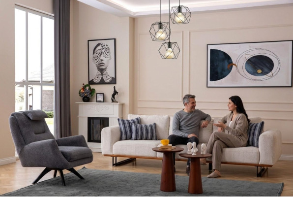 Luksusowy zestaw do salonu 2 sztuki. Design Zestaw sofowy 4+1 miejsce do siedzenia Kanapy Meble