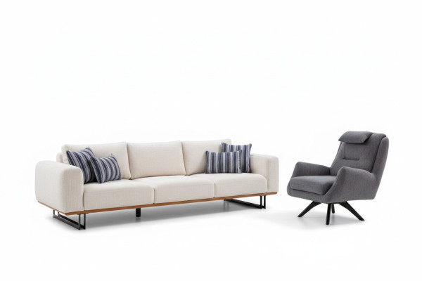Luksusowy zestaw do salonu 2 sztuki. Design Zestaw sofowy 4+1 miejsce do siedzenia Kanapy Meble