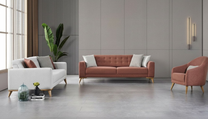 Zestaw do salonu stylowy Zestaw sofowy 3+3+1 miejsce do siedzenia luksusowe kanapy sofa meble
