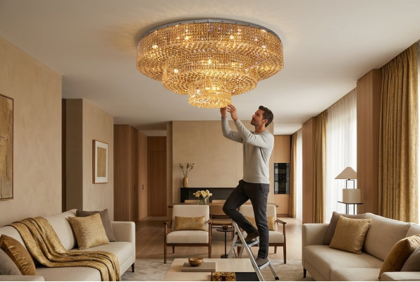 Lampa żyrandol lampa kryształowa Lampy Leuchten Lampa sufitowa Lampa 150x55
