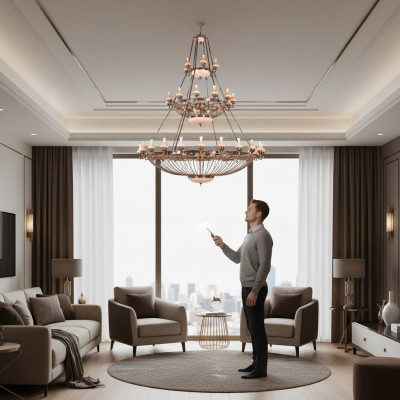 Duża Lampa Lampa żyrandol Luksusowa Lampa xxl Lampa sufitowa 250x300