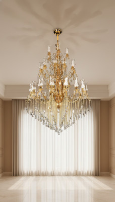 żyrandol kryształ Salon Lampa sufitowa Duże wille Lampy 160x280