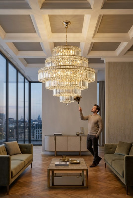 Lampa lampa wisząca żyrandol Lampa sufitowa Lampa lampa kryształowa 80x105