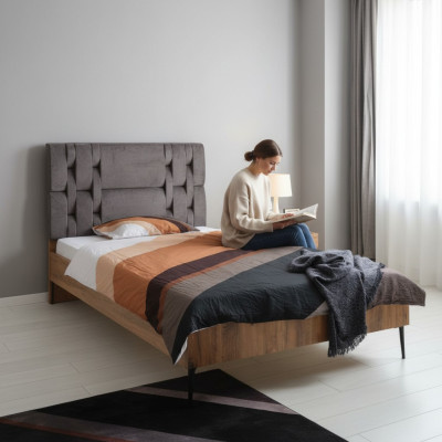 Luksusowa Sypialnia Stolik nocny Łóżko Dwuczęściowy komplet designerskich mebli