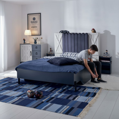 Łóżko w stylu nowoczesnym Łóżka drewniane Luksusowy design Sypialnia Meble Łóżko drewniane