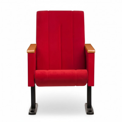 Designerskie Red Luxury Krzesło 1-miejsce siedzące Nowoczesny Fotel Włókienniczy Meble Drewniane