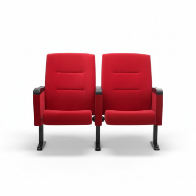 Fotel Art Deco Fotel Sofa 1 miejsce do siedzenia dla Theatre Design Luxury Czerwony Włókienniczy Nowość