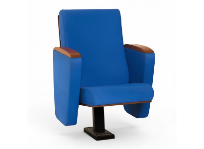 Fotel Art Deco Fotel Sofa 1 miejsce do siedzenia dla Theatre Design Luxury Blue Włókienniczy