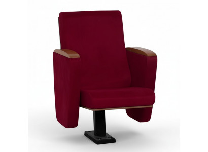 Fotel Art Deco Fotel Sofa 1 miejsce do siedzenia dla Theatre Design Luxury Czerwony Włókienniczy Nowość