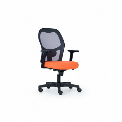 Krzesła biurowe Pomarańczowe krzesło biurowe Krzesło obrotowe Krzesło biurowe ChefFotel Mesh Design
