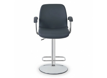 Nowoczesny Szary Krzesło Designerski Stołek Barowy Metalowy Stylowy Luksusowy Meble Stołek