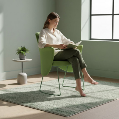 Krzesło do jadalni Krzesło krzesło kuchenne Fotel miejsce siedzące Materiał Modern Drewno Green nowe