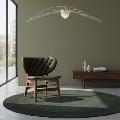 Nowoczesne krzesło Fotel z pojedynczym siedziskiem w kolorze Chesterfield Green
