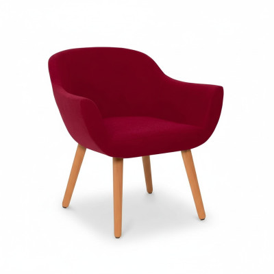 Czerwone Stylowe Designerskie Krzesło Drewniane Krzesło Do Jadalni Designerskie Meble