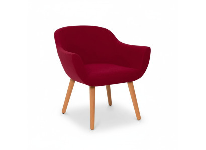 Czerwone Stylowe Designerskie Krzesło Drewniane Krzesło Do Jadalni Designerskie Meble