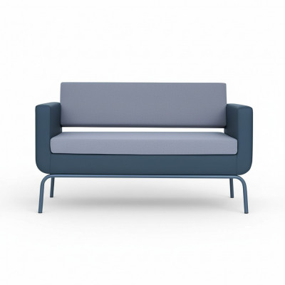 Szara Podkładka Sofa Designerska 3-miejsce siedzenia sztuczna skóra Sofa 3-osobowa Modern New