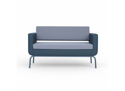 Szara Podkładka Sofa Designerska 3-miejsce siedzenia sztuczna skóra Sofa 3-osobowa Modern New