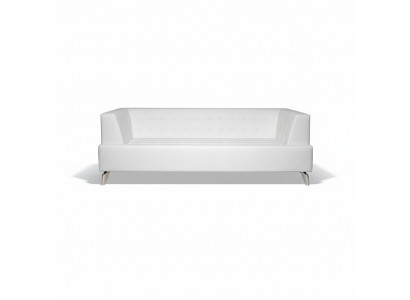 Biała dwuosobowa luksusowa sofa nowoczesna 2-miejsce siedzące klubowa sofa salonowa kanapa nowa