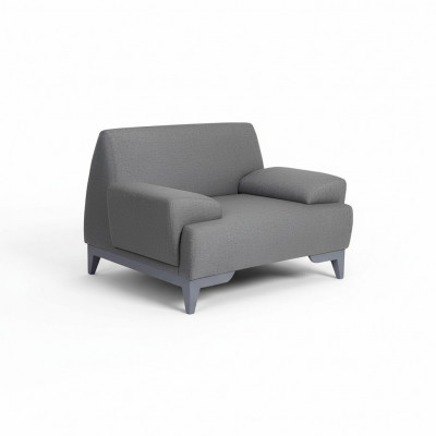 Szary Designerski Fotel Nowoczesny Salon 1-miejsce siedzące Relaks PolsterFotel