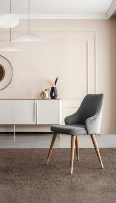 Krzesło Krzesła Luksusowy Design Fotel Drewno Podkładka New Modern jadalnia Meble Drewno