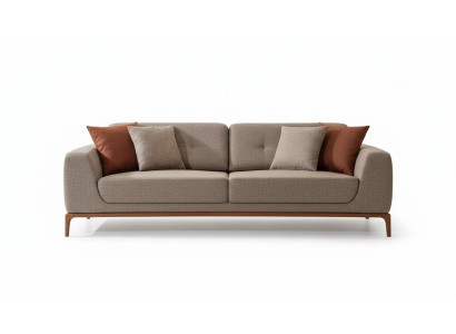 Sofa 3 miejsce do siedzenia Sofa tapicerowana szara Textill Siedziba Design Material Nowoczesne sofy kanapowe