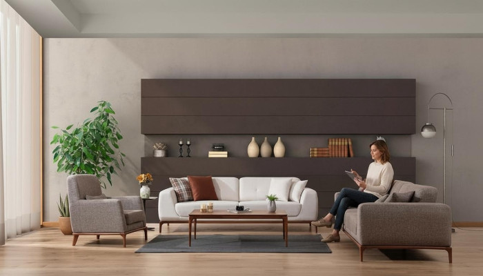 Zestaw sofowy Sofa Luxury 2x Sofy 3 miejsce do siedzenia 1 miejsce do siedzenia Modern Zestaw 3-częściowy Modern