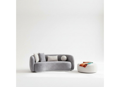 Nowoczesny Design Szara Kanapa Sofa 4-osobowa Siedziba Podkładka Sofa Meble Stołek nowość