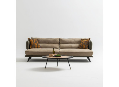 Sofa 3 miejsce do siedzenia Sofa tapicerowana Wielobarwny Textill Siedziba Design Material Nowoczesne sofy
