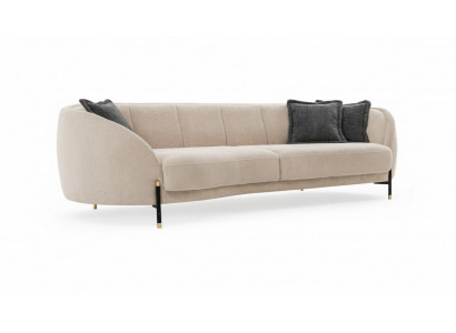 Kanapa Podkładka Beige Design Sofa 4 Siedziba Sofy Włókiennicze Design Sofa Meble nowe