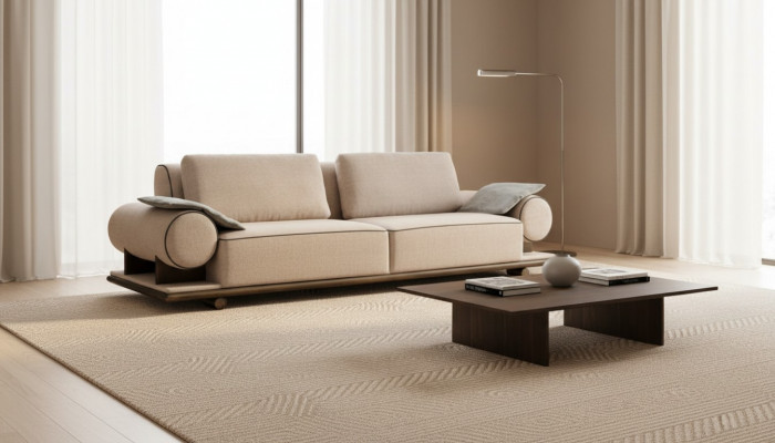 Włókienniczy Sofa Kanapa Podkładka Sofa 3 miejsce siedzące Sofy Sofy Nowoczesne Trzyosobowe Nowe