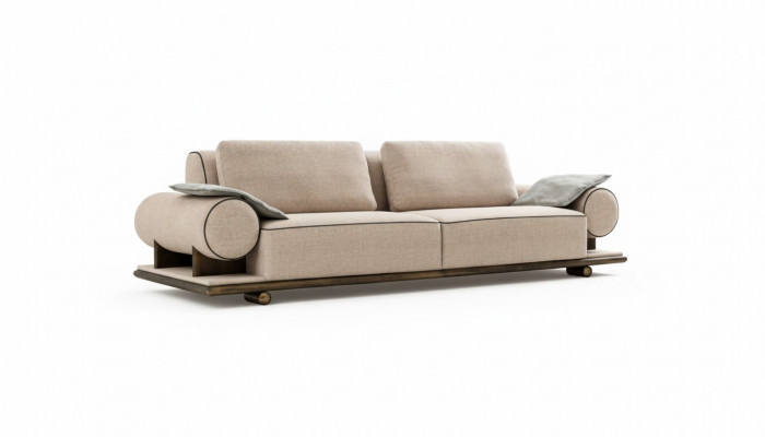 Włókienniczy Sofa Kanapa Podkładka Sofa 3 miejsce siedzące Sofy Sofy Nowoczesne Trzyosobowe Nowe