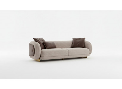 Pokój dzienny Włókienniczy Sofa 4 miejsce do siedzenia Luksusowe Meble Siedziba Design Couch Lounge nowość