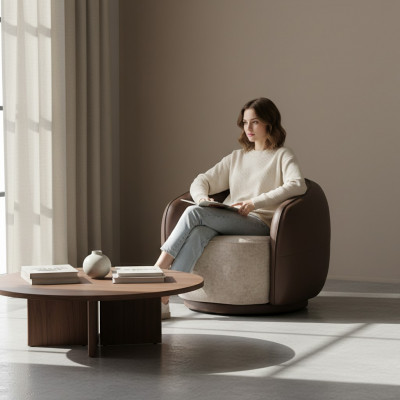 Luksus Siedziba Relaks Fotel Design Couch Sofa miejsce do siedzenia Material Lounge Club Podkładka Nowość