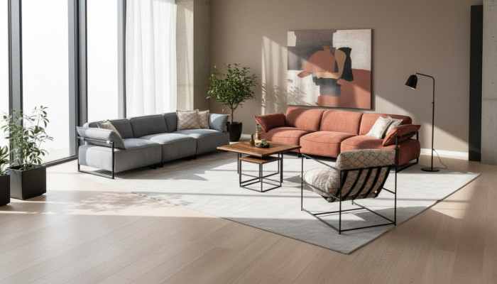 Luksusowy Zestaw sofowy 2x czteroosobowe designerskie sofy do salonu Fotel