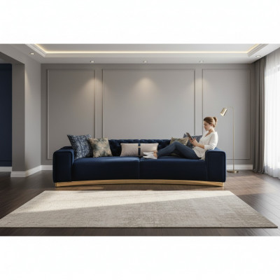 Sofa tapicerowana 4-miejsce do siedzenia Sofa Włókienniczy Siedziba luksusowy design sof nowoczesnych