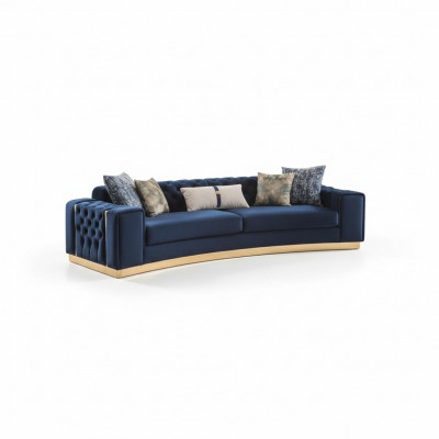 Sofa tapicerowana 4-miejsce do siedzenia Sofa Włókienniczy Siedziba luksusowy design sof nowoczesnych