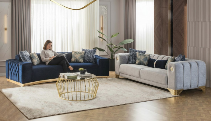 Zestaw sofowy 4 3 miejsce do siedzenia Design Couch Podkładka Sofy Modern Grupa Zestaw nowy