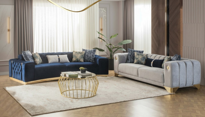 Zestaw sofowy 4 3 miejsce do siedzenia Design Couch Podkładka Sofy Modern Grupa Zestaw nowy