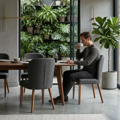 Modern Drewno 2x Krzesła Luksusowa Podkładka Design Krzesło Fotel Nowa Podkładka Fotel