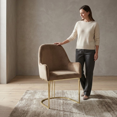 Grupa Set 4x Fotel Krzesło Design Material Podkładka Krzesła jadalnia Włókienniczy