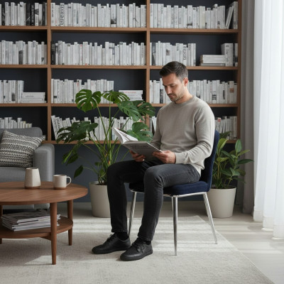 Grupa Set 4x Fotel Krzesło Design Material Podkładka Krzesła jadalnia Włókienniczy