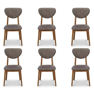 Design Krzesło Fotel Zestaw jadalnia 6x Krzesła Ustawić Podkładkę Design
