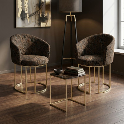 Krzesła do jadalni salon luksusowe wielokolorowe 2x Krzesła Metal Modern nowe