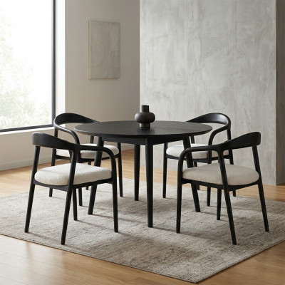 Stylowa Stal nierdzewna 4x Krzesła jadalnia Czarny Modern Krzesło Designer Metal