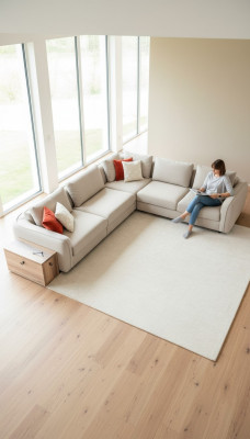 Narożnikowa kanapa L kształt beżowy projekt salonu kanapy Meble sofa tapicerowana 317 x 312
