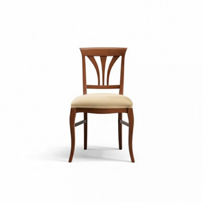 Krzesło bez Podłokietnik Krzesło do jadalni Drewno jadalnia Brown Design Classic