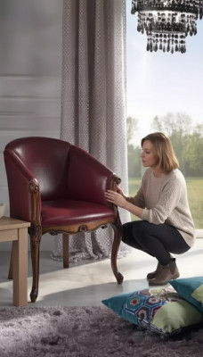 Design Sofa Fotel Couch Podkładka Luksusowa Skóra Kanapy 1 miejsce do siedzenia Nowe