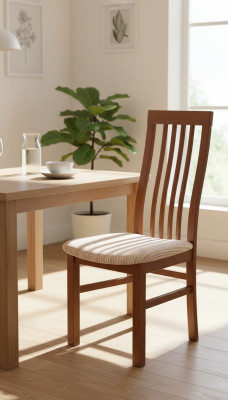 Krzesło Brown Design Salon jadalnia Drewno Krzesła Podkładka Meble Nowe
